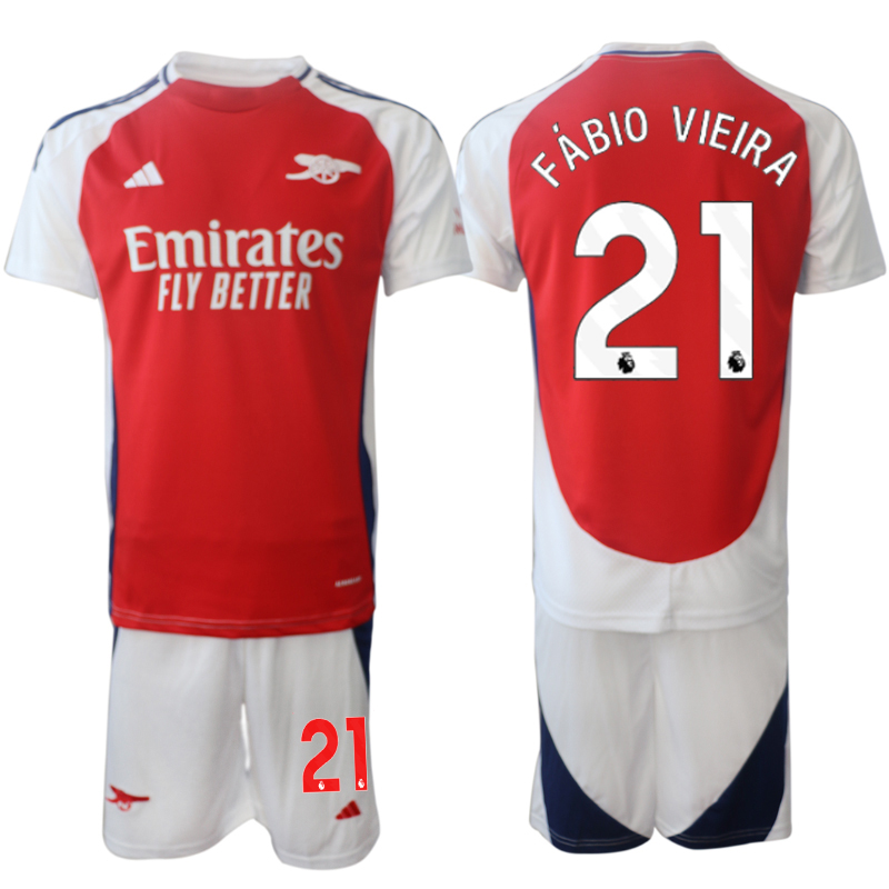 Men 2024-2025 Club Arsenal home Red 21 Soccer Jersey